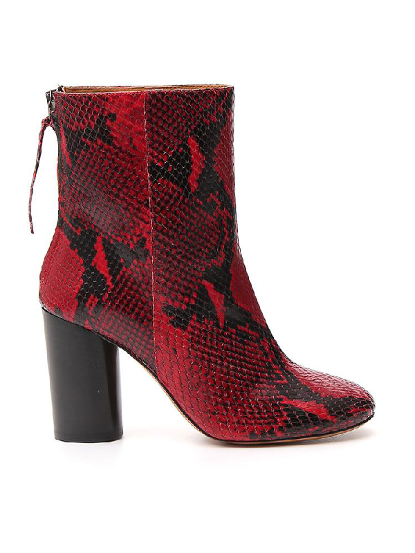 isabel marant snakeskin boots