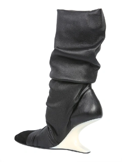 Shop Rick Owens Crease Sock In Black