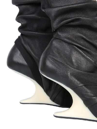 Shop Rick Owens Crease Sock In Black