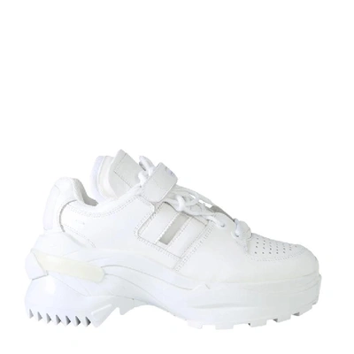 Shop Maison Margiela Strap Chunky Sole Sneakers In White