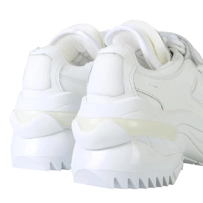 Shop Maison Margiela Strap Chunky Sole Sneakers In White