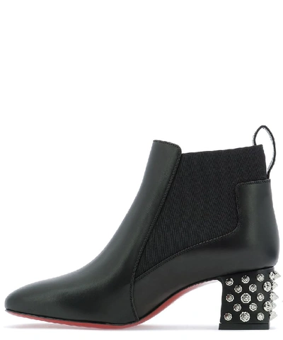 Shop Christian Louboutin Study 55 Heeled Ankle Boots In Black