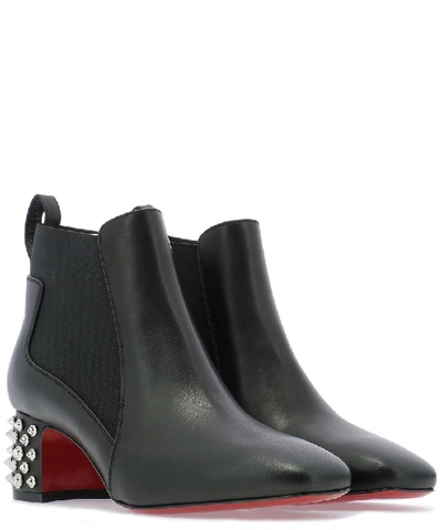 Shop Christian Louboutin Study 55 Heeled Ankle Boots In Black