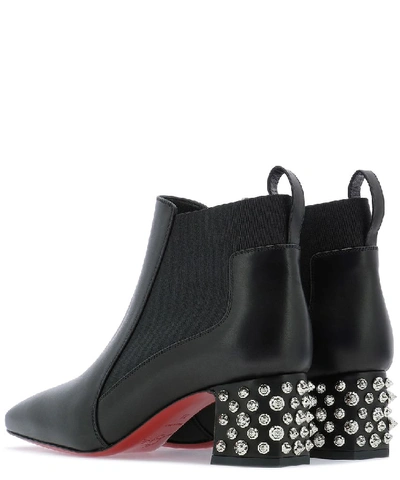 Shop Christian Louboutin Study 55 Heeled Ankle Boots In Black