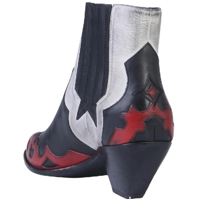 Shop Golden Goose Deluxe Brand Contrasting Panelled Cowboy Boots In Black