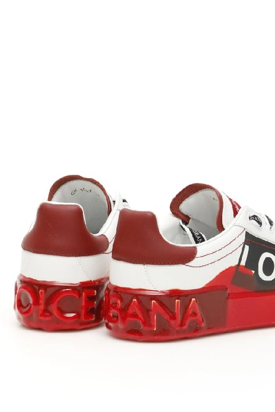 Shop Dolce & Gabbana Portofino Melt Low Top Sneakers In Multi