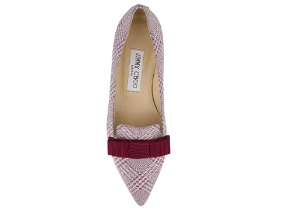 Shop Jimmy Choo Gala Ballet Flat Shoes In Pink