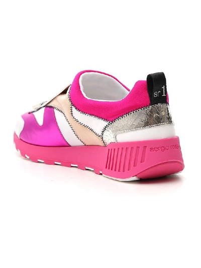 Shop Sergio Rossi Sr1 Sneakers In Dragon Fruit