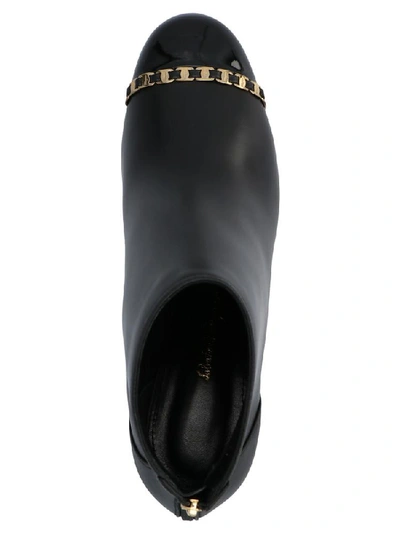 Shop Ferragamo Salvatore  Atri Vara Chain Detail Ankle Boots In Black