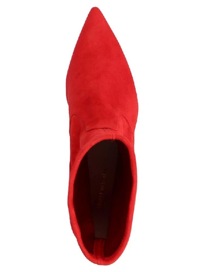 Shop Stuart Weitzman Rapture 55 Boots In Red