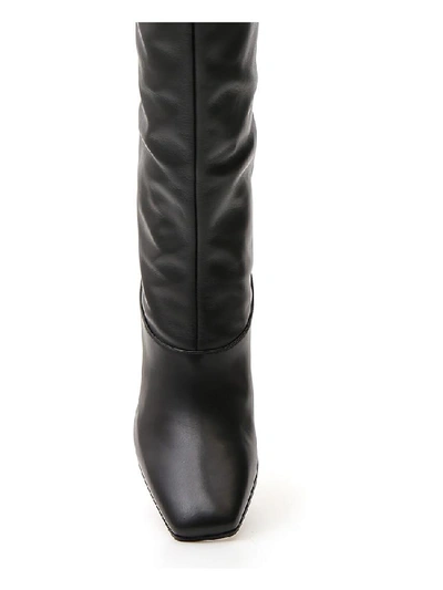 Shop Jimmy Choo Mahesa 65 Knee High Boots In Black