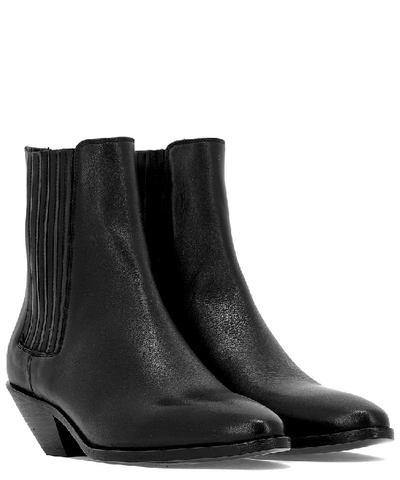 Shop Saint Laurent Chelsea Boots In Black