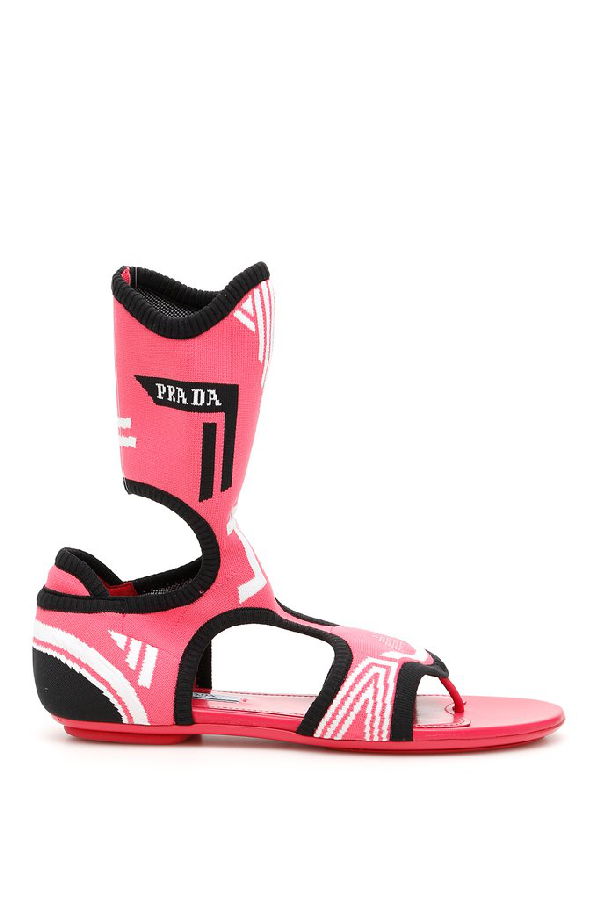 prada pink sandals