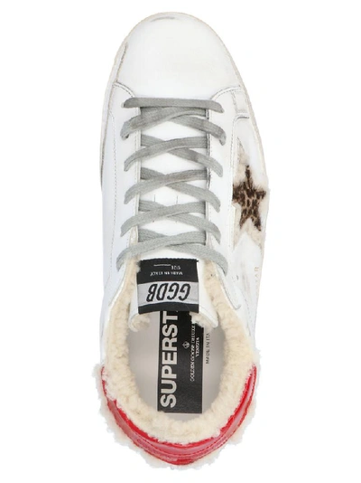 Shop Golden Goose Deluxe Brand Distressed Superstar Sneakers In White