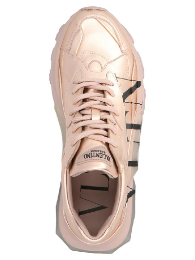 Shop Valentino Garavani Bounce Vltn Logo Sneakers In Pink