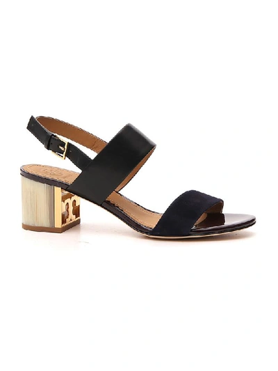 Shop Tory Burch Slingback Block Heel Sandals In Black