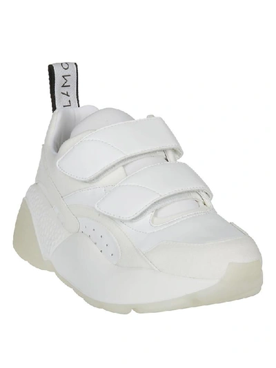 Shop Stella Mccartney Eclypse Velcro Strap Sneakers In White
