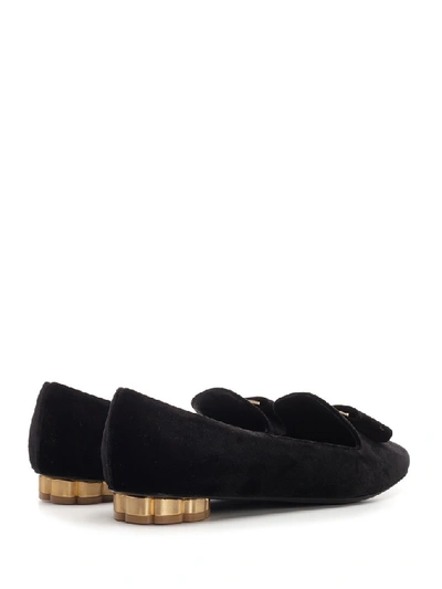 Shop Ferragamo Salvatore  Heeled Ballerinas In Black