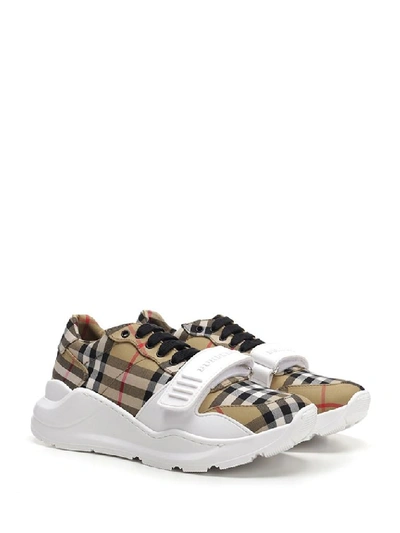Shop Burberry Vintage Check Sneakers In Multi