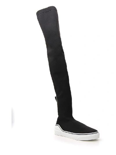 Shop Givenchy George V Over The Knee Sock Sneakers In Black