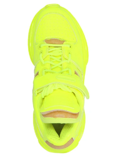 Shop Maison Margiela Retro Fit Velcro Strap Chunky Sneakers In Yellow