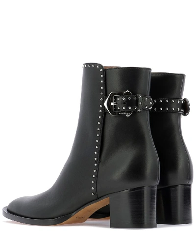 Shop Givenchy Studded Ankle Boots In Black