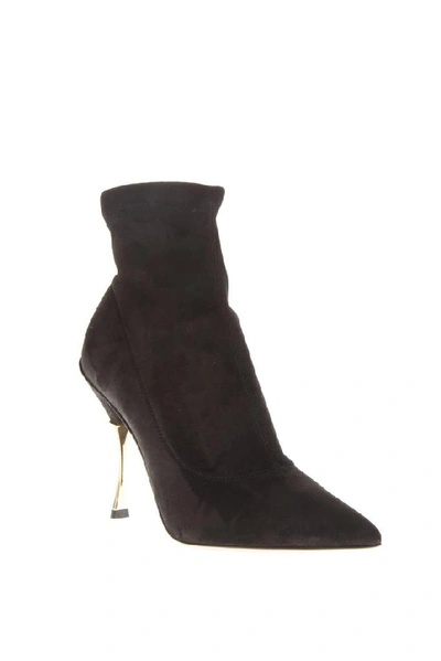 Shop Dolce & Gabbana Pointed Ankle Boots In Black