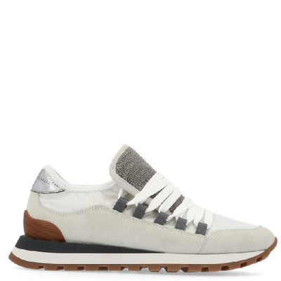 Shop Brunello Cucinelli Contrasting Panelled Sneakers In Multi