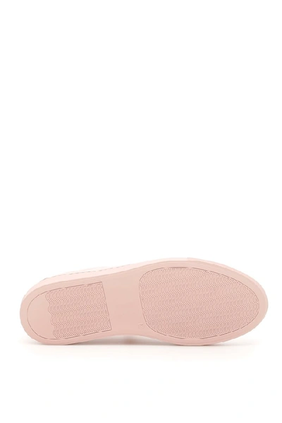 Shop Common Projects Achilles Leather Sneakers In Pink