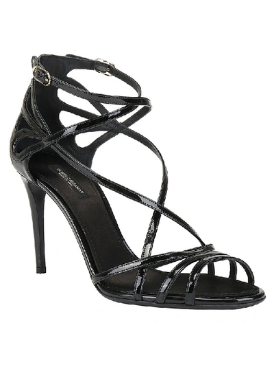 Shop Dolce & Gabbana Keira Stiletto Sandals In Black
