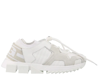 Shop Dolce & Gabbana Sorrento Chunky Trekking Sneakers In White