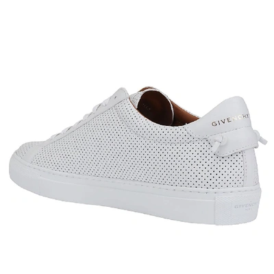 Givenchy Urban Street Perforated Leather Sneakers In White | ModeSens