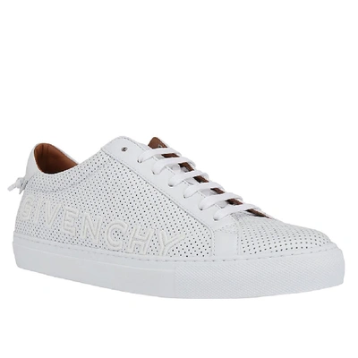 Givenchy Urban Street Perforated Leather Sneakers In White | ModeSens