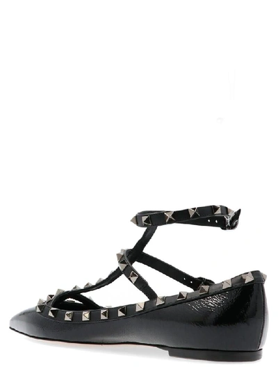 Shop Valentino Garavani Rockstud Ballerinas In Black