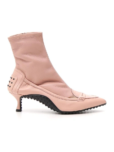 Shop Tod's Alessandro Dell'acqua Stretch Boots In Rosa