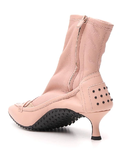 Shop Tod's Alessandro Dell'acqua Stretch Boots In Rosa