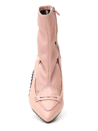 Shop Tod's Alessandro Dell'acqua Stretch Boots In Rosa