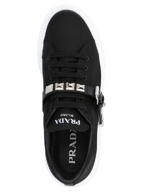 prada studded strap sneakers
