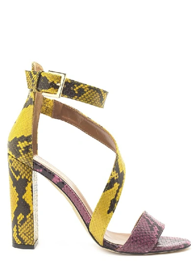 Shop Paris Texas Animalier Print Strapped Sandals In Multi