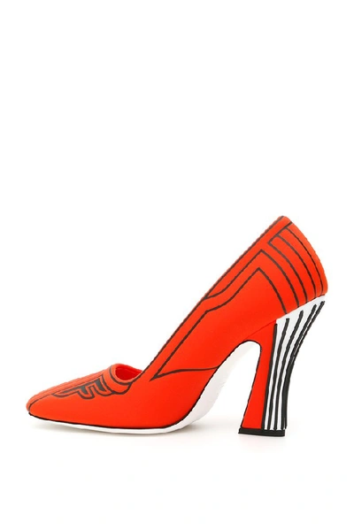 Shop Fendi Ffreedom Pumps In Red