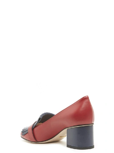 Shop Gucci Fringed Loafer Pumps In Multi