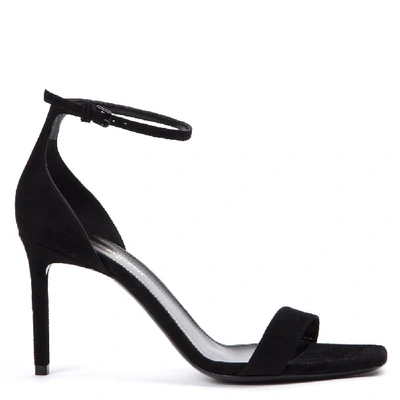 Shop Saint Laurent Amber Heeled Sandals In Black