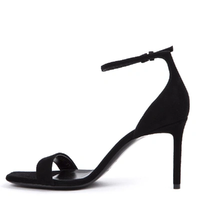 Shop Saint Laurent Amber Heeled Sandals In Black