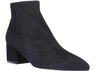 Shop Sergio Rossi Suede Ankle Boots In Black