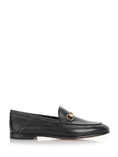 Shop Gucci Brixton Horsebit Loafers In Black