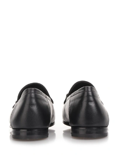 Shop Gucci Brixton Horsebit Loafers In Black