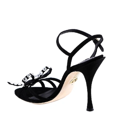 Shop Dolce & Gabbana Embellished Sandals In Black