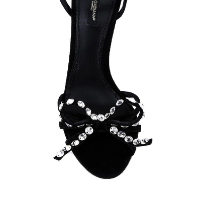 Shop Dolce & Gabbana Embellished Sandals In Black