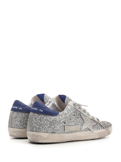 Shop Golden Goose Deluxe Brand Star Glitter Shoes In Silver