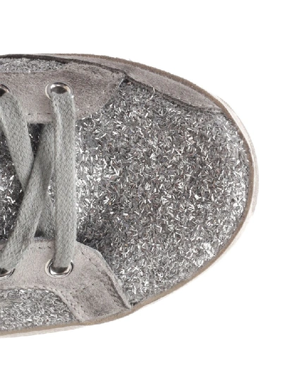 Shop Golden Goose Deluxe Brand Star Glitter Shoes In Silver